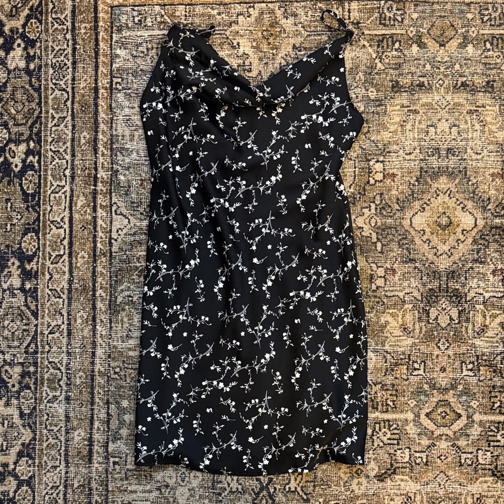 Urban Outfitters Black and White Floral Mini Dress